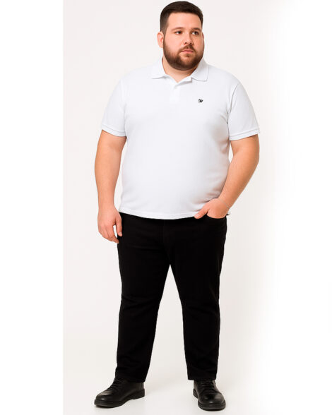 Calça Masc. Esporte Fino Plus - Preto -115041PS