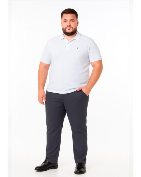 Calça Masc Esporte Fino Plus - Chumbo - 115042