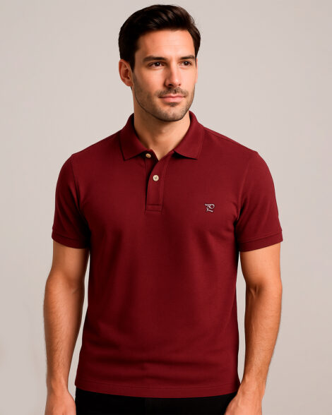 Polo Malha 100% Algodão - Bordô