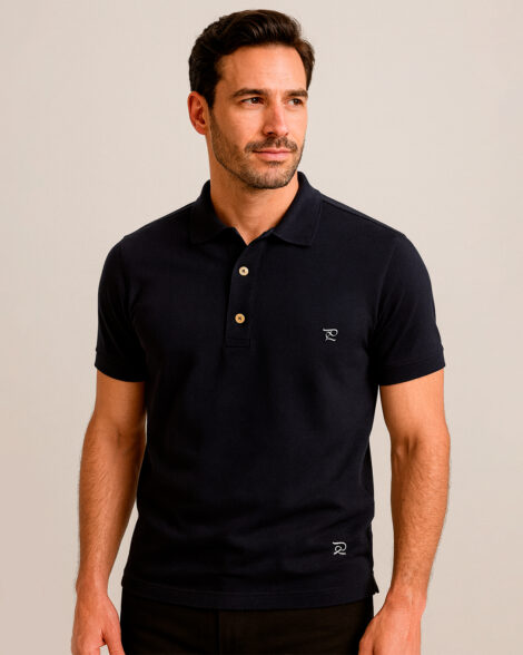 Polo Malha 100% Algodão - Preto