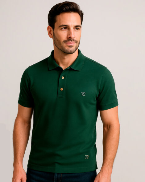 Polo Malha 100% Algodão - Verde