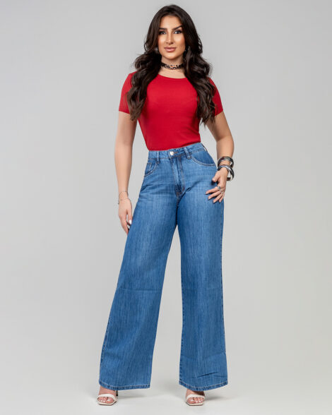 Calça Fem. Wide Leg - 115203A