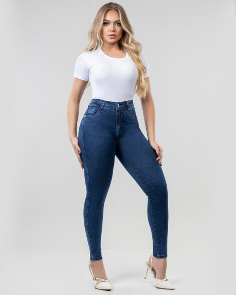 Calça Fem. Super Skinny - Sky Laser