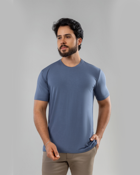 T-Shirt Modal Antiodor - Azul